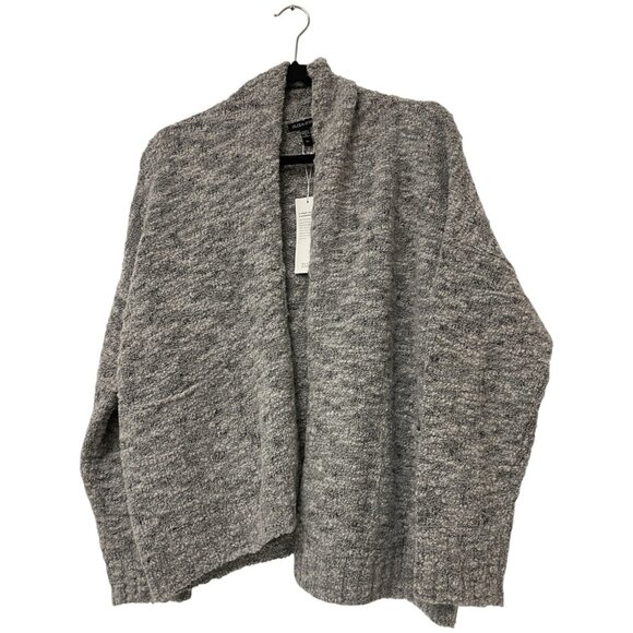 Eileen Fisher Womens Cardigan Sweater Small S Moon Shawl Collar Wool Blend NWT